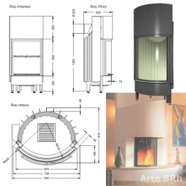 Топка дровяная Spartherm Arte BRh - Фото